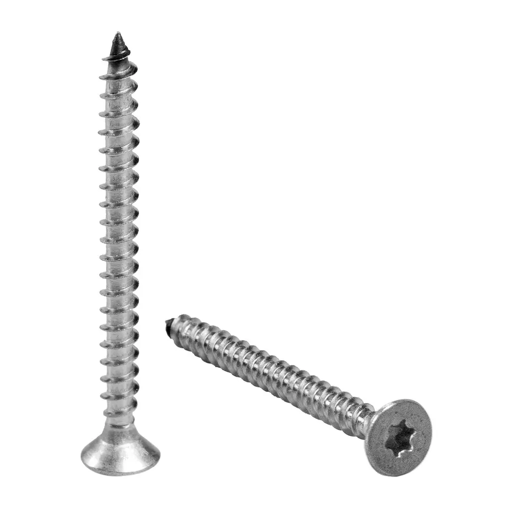 Vis à tôle à tête fraisée à six lobes internes; 240212-438; QS-267, Ø8,1 mm, D=4,2 x 38 mm, ISO 14586, A4-70 (93922043814)