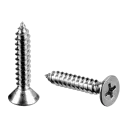 Vis à tôle à tête fraisée, empreinte cruciforme; 230210-025; QS-5, Ø9,5 mm, D=4,8 x 25 mm, DIN 7982C, A2-70 (93022052513)
