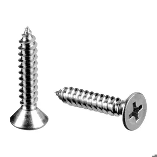 Vis à tôle à tête fraisée, empreinte cruciforme; 240210-025; QS-6, Ø9,5 mm, D=4,8 x 25 mm, DIN 7982C, A4-70 (93022052514)