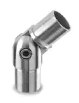 Raccord, orientable, (- 90° à + 90°), tube Ø42,4 mm x 2,6 mm, inox brossé 316