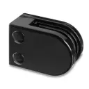 Pince à verre, MOD 25, sans cales plat, zamak, noir RAL 9005