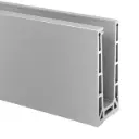 Easy Glass Pro, profil de sol, montage au sol, L=2500 mm, aluminium, asp. inox brossé, anod. 25µm (16690600018)