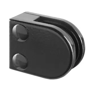 Pince à verre, MOD 20, sans cales, plat, zamak, noir RAL 9005 
