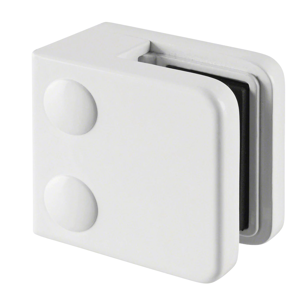Pince à verre, MOD 26, sans cales, plat, zamak, blanc RAL 9016 (10260000032)