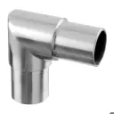 Raccord, 90°, carré, tube Ø42,4 mm x 2,6 mm, inox brossé 304