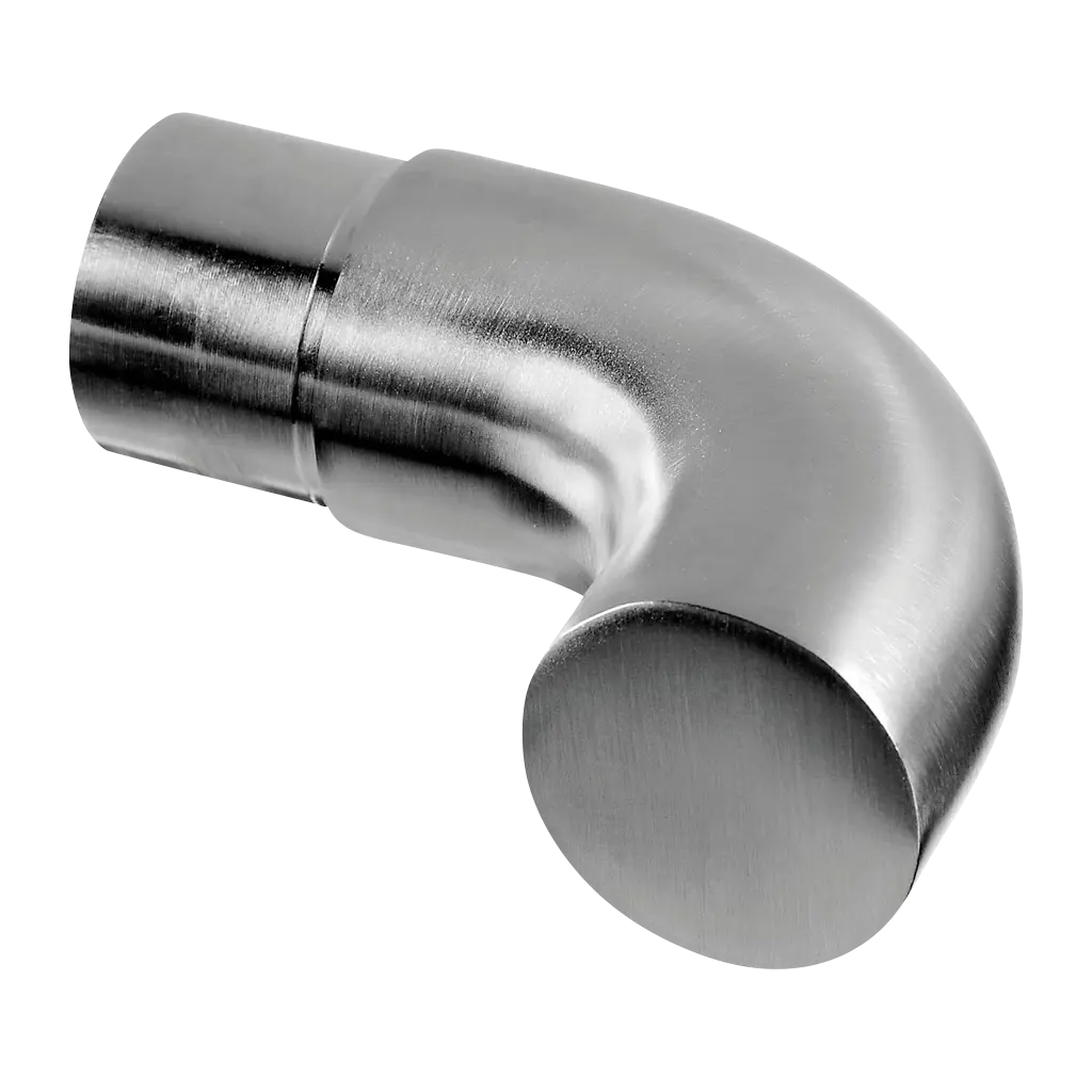 Raccord, orientable (0°-70°), incl. 2 adaptateurs, main-courante bois Ø48 mm, inox brossé 304
