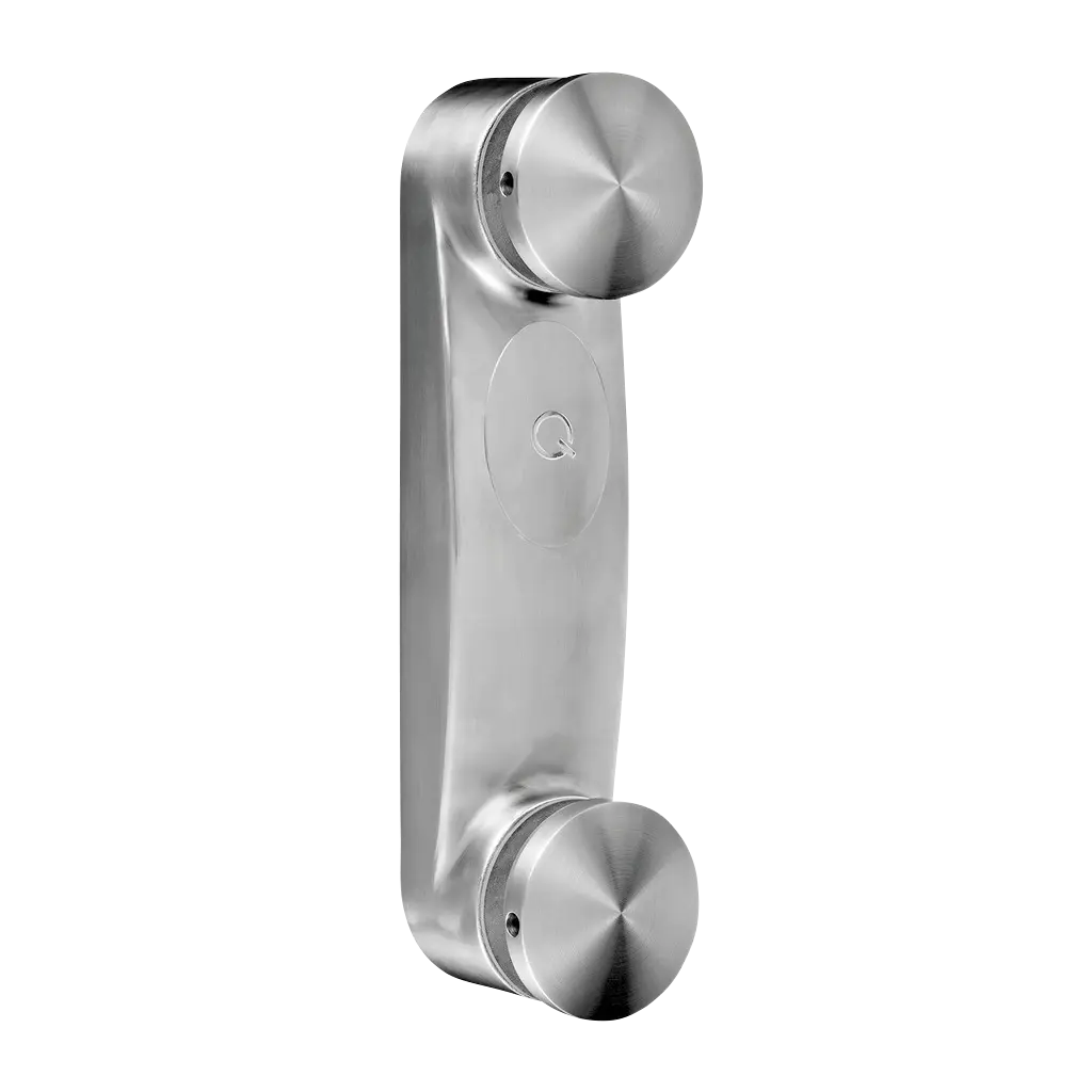 Adaptateur à verre avec plaque, pour verre 12,76 - 25,52 mm, inox brossé 304