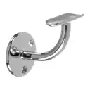 Support de main-courante pour mur, main-courante Ø48,3 mm, inox poli 316