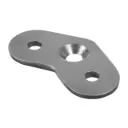 Berceau pour tube, 135°; 131801-000; main-courante plat, inox brossé 304 (13180100012)