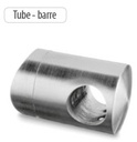 Support de liaison pour barre ø14 - Fixation sur ø48,3mm - Inox 304