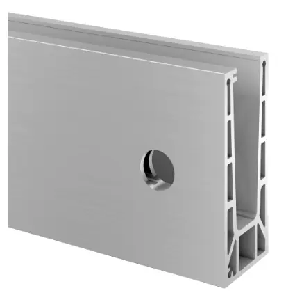 EG PRO Inverse profil de sol mont. latéral; 168150-050-00-18; L=5000 mm, aluminium brossé anodisé (1681500500018/16691150018)