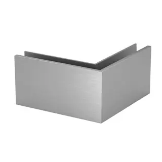 [168021-02-18] Angle extérieur 90°, Easy Glass Slim "F"; 168021-02-18; montage au sol, aluminium brossé, anodisé (16631403918) - SELL OUT