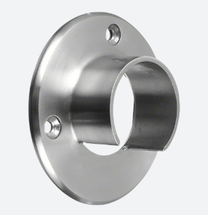 [136505-042-12] Embase murale pour tube à fond de gorge; 136505-042-12; Ø42,4 mm, inox brossé 304 (13650504212)