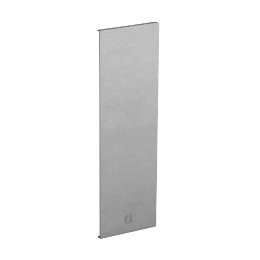 Embout, Easy Glass Pro "Y", montage latéral; 168542-01-18; gauche, aluminium brossé, anodisé (16673402018)