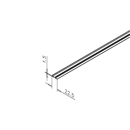 Profile de cache pour vitre fixe Christina