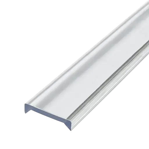 [156941-025-18-03] Profilé de main courante Edge; 156941-025-18-03; , L=2500 mm, pour verre 16,76 - 17,52 mm, plastique, transparent