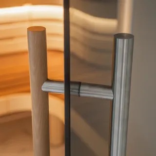 Poignée pour sauna, Bois de hêtre à l'intérieur, Gittan