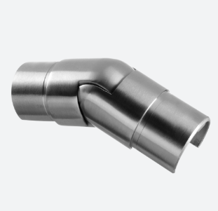 [146302-048-01-12] Raccord orientable (25°-55°), vers le haut; 146302-048-01-12; tube à fd de gorge, Ø48,3x1,5 mm, inox brossé 316 (14631204812)