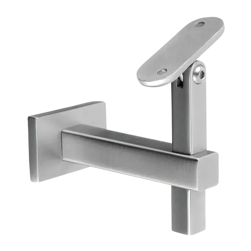 [144145-000-12] Support de main-courante Square L. orientable; 144145-000-12; pour mur, main-courante plat, inox brossé 316 (14414500012)