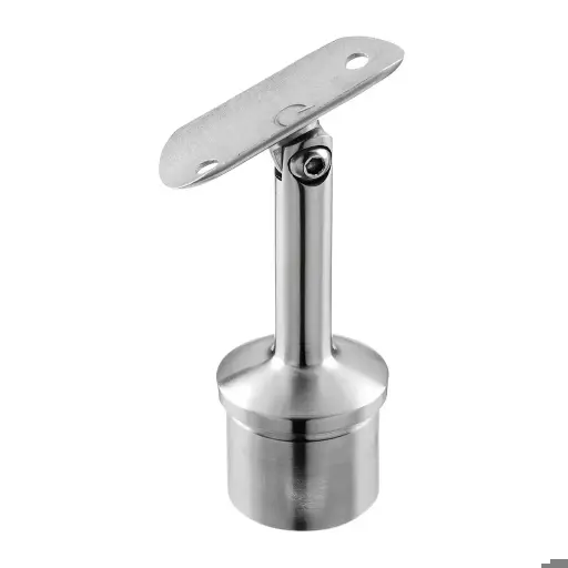 [130718-042-12] Support de main-courante sur poteau, oriant.; 130718-042-12; Ø42,4 x 2 mm, main-cour. Ø42,4 mm, inox brossé 304 (13071824212)