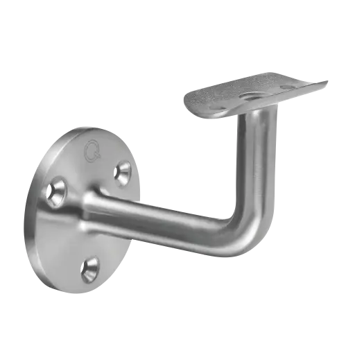 [130103-048-12] Support de main-courante, mur, déportée=75 mm; 130103-048-12; avec passe-câble, Ø48,3 mm, inox brossé 304 (13010304812)