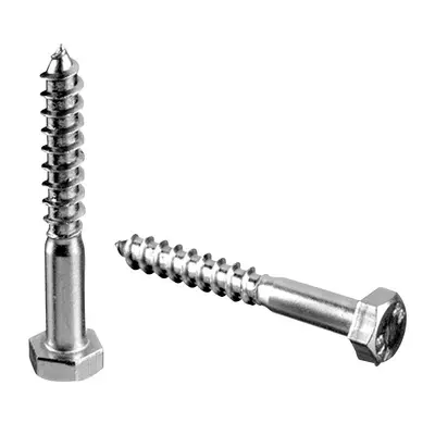[240200-760] Vis à bois à tête hexagonale, QS-4; 240200-760; D=7 x 60 mm, DIN 571, A4-70 (93020076014)
