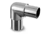 [130303-142-12] Raccord, 90°, arrondi tube Ø42,4 mm x 1,5 mm, inox brossé 304 (13030314212) 
