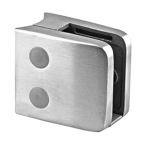 [102600-048-19] Pince à verre, MOD 26, sans cales, tube Ø48,3 mm, zamak, aspect inox brossé (10260004819)