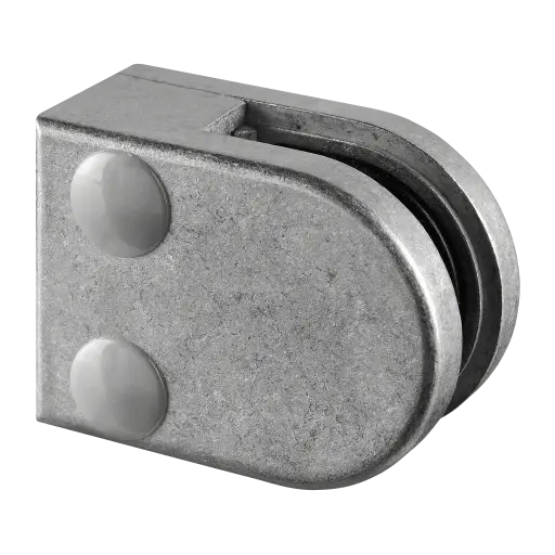 [102000-000-36] Pince à verre, MOD 20, sans cales, plat, zamak, aluminium RAL 9006