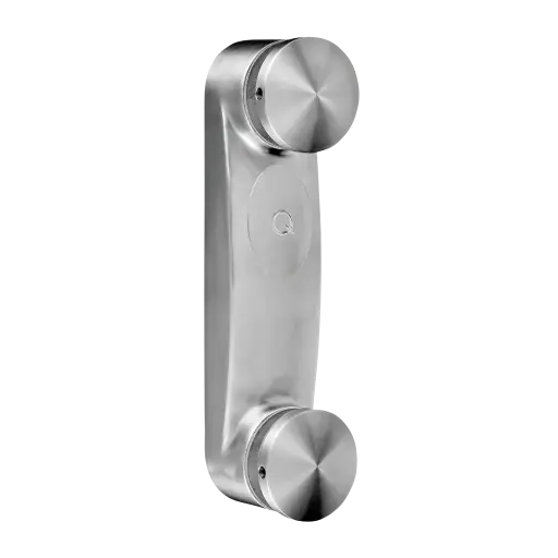 [130760-000-12] Adaptateur à verre avec plaque, pour verre 12,76 - 25,52 mm, inox brossé 304