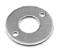 [13.1940.042.12] Embout à souder, avec 2 trous, Ø100 mm x 6 mm, tube Ø42,4 mm, inox brossé 304