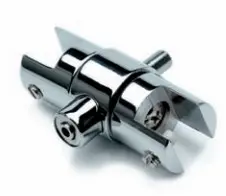[25.0211.002.17] Support pivotant double d’étagère, pour épaisseur de verre 5 - 8 mm - Design en chrome