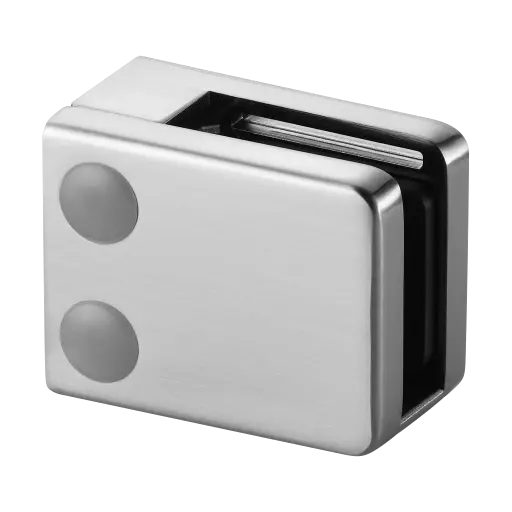 [102600-000-19] Pince à verre, MOD 26, sans cales, plat, zamak, aspect inox brossé